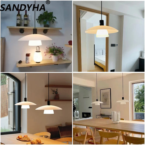 lustre design danois en verre pour un éclairage moderne - vue 3 sur 8
