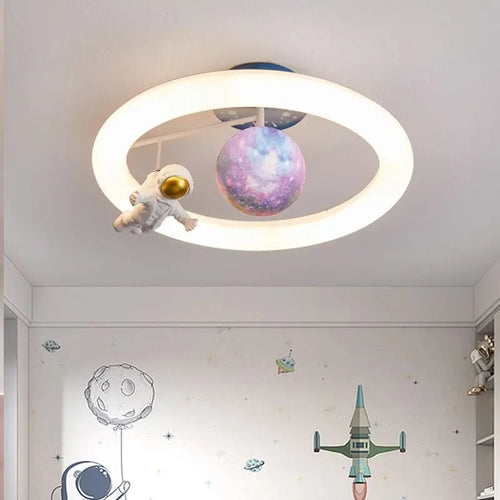 plafonnier créatif lapin espace lumière pour étudiants - vue 5 sur 8