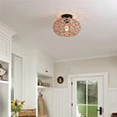 plafonnier tissé rustique corde chanvre plafond couloir ferme noir