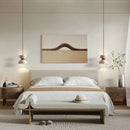 Rétro Pierre Naturelle Art Suspension Lumière Jaune Travertin LED Chambre Chevet Créatif Crème Nordique Décoration Éclairage