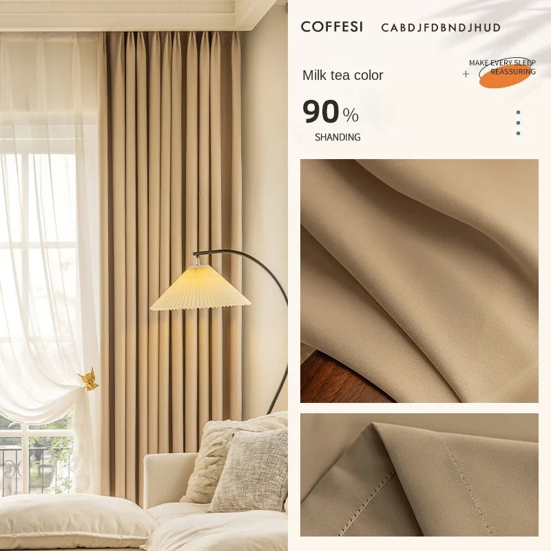 Rideau moderne plissé occultant luxe pour salon chambre - vue 10 sur 18