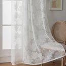 Voilage tulle sur mesure style moderne salon chambre