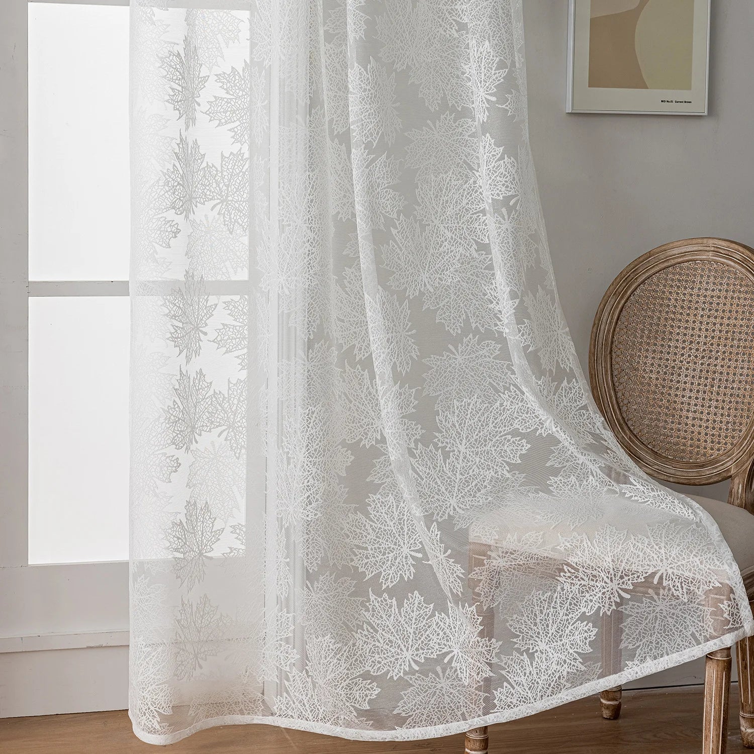 Voilage tulle sur mesure style moderne salon chambre