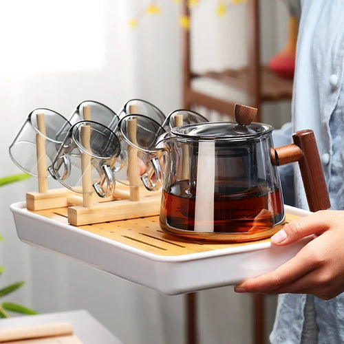 Théière gaiwan en verre résistant chaleur 400-500ml - vue 6 sur 6