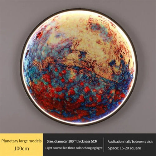 applique murale led en forme de lune pour décoration intérieure - vue 14 sur 17