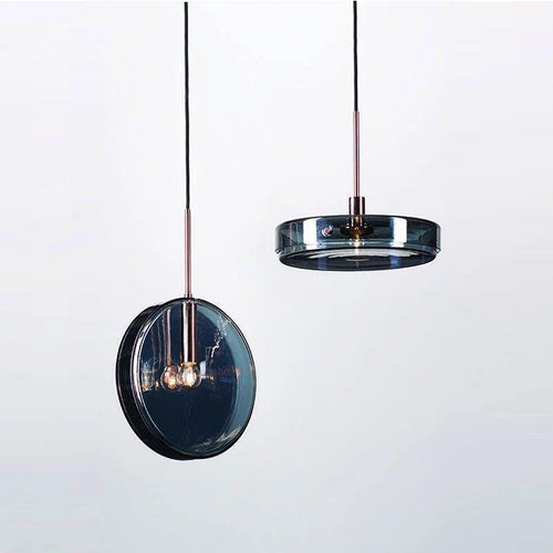 suspension en verre style nordique led décorative de luxe - vue 4 sur 7