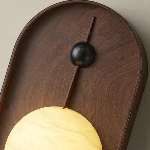 applique murale led design rétro en marbre pour décoration moderne - vue 7 sur 7