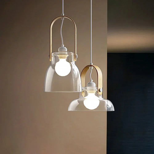 suspension design nordique moderne en verre décoration intérieure - vue 2 sur 9