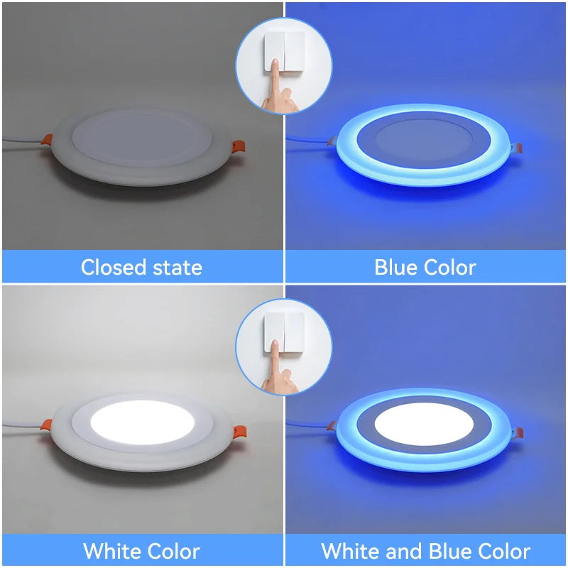 plafonnier encastré à led lumière froide design moderne pour intérieur - vue 3 sur 10