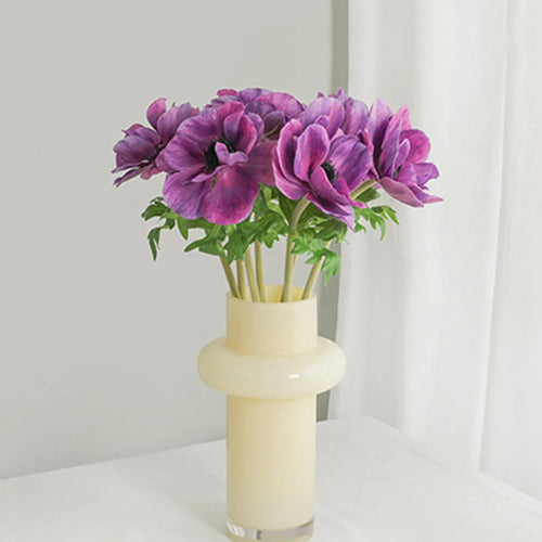 branche d'anémone fleurs artificielles décoration mariage table à domicile - vue 4 sur 12