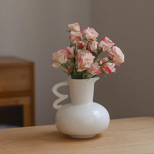 vase en céramique pour fleurs séchées style nordique décoratif - vue 4 sur 7