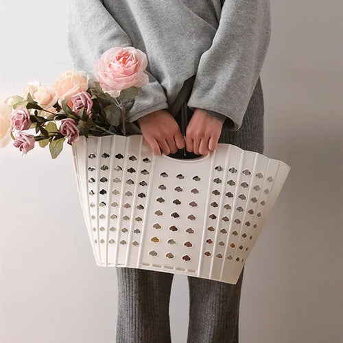 panier pliable pour rangement vêtements et jouets - vue 4 sur 8