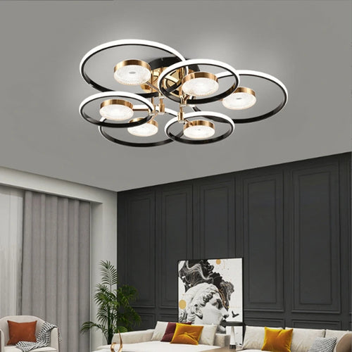 plafonnier design moderne lumineux et décoratif pour intérieur élégant - vue 2 sur 12