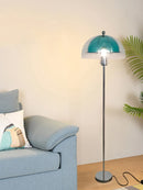 lampadaire led rétro en acrylique avec abat-jour coloré nordique