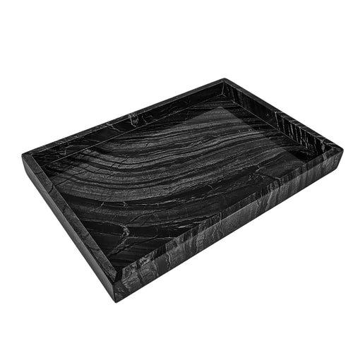 boîte de rangement en travertin et marbre naturel luxe - vue 18 sur 18