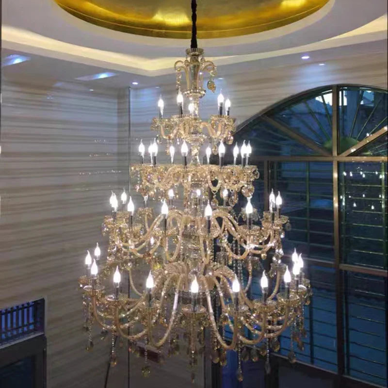 lustre moderne en cristal pour un éclairage élégant et raffiné - vue 4 sur 8