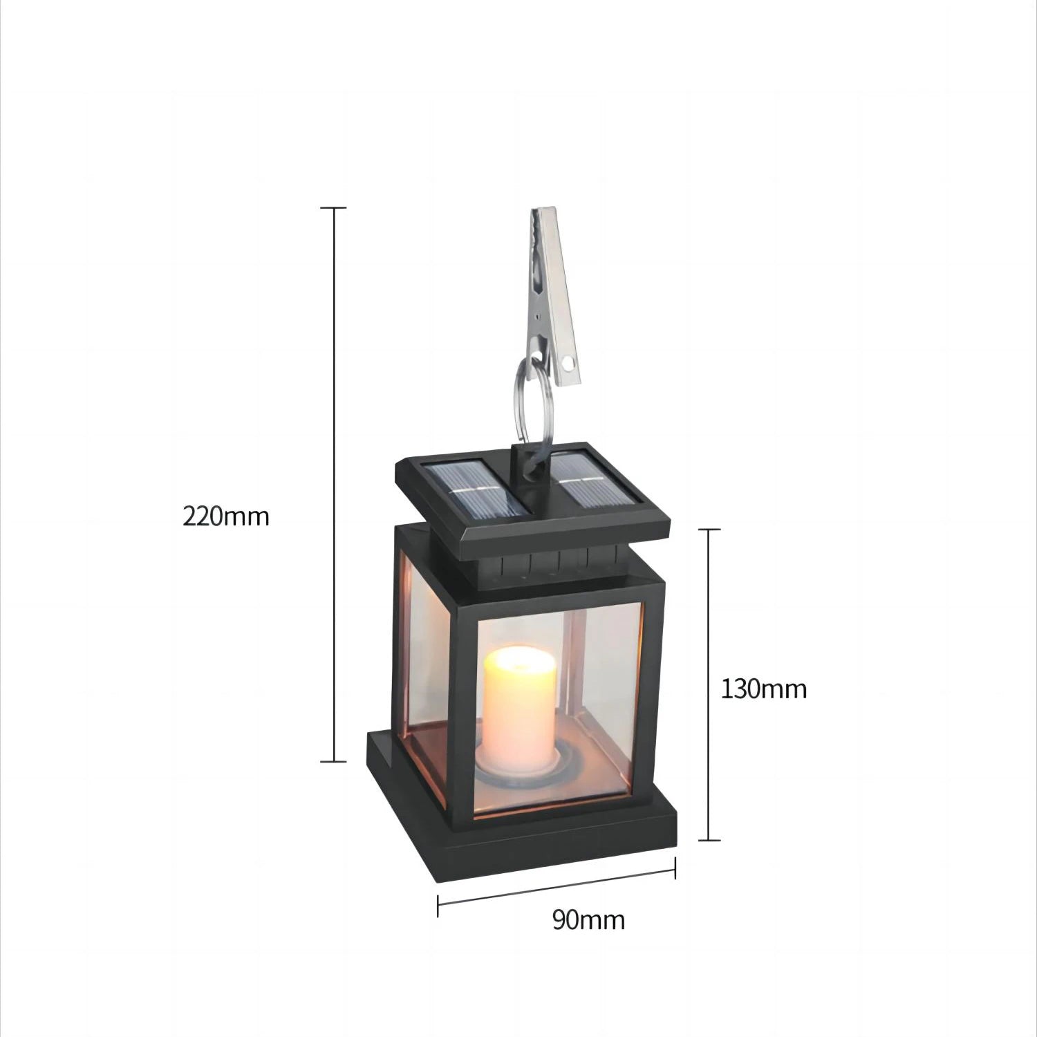 lampes solaires à led pour jardin et extérieur décoratif - vue 6 sur 7