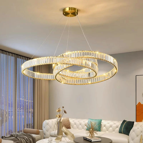 Lustre en cristal de décoration de maison moderne - vue 2 sur 9