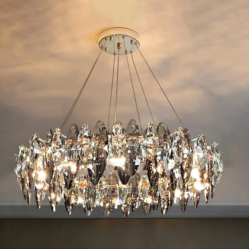 lustre moderne en cristal pour décoration intérieure élégante 2024 - vue 1 sur 13