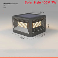 lampe de pelouse solaire moderne pour éclairage extérieur