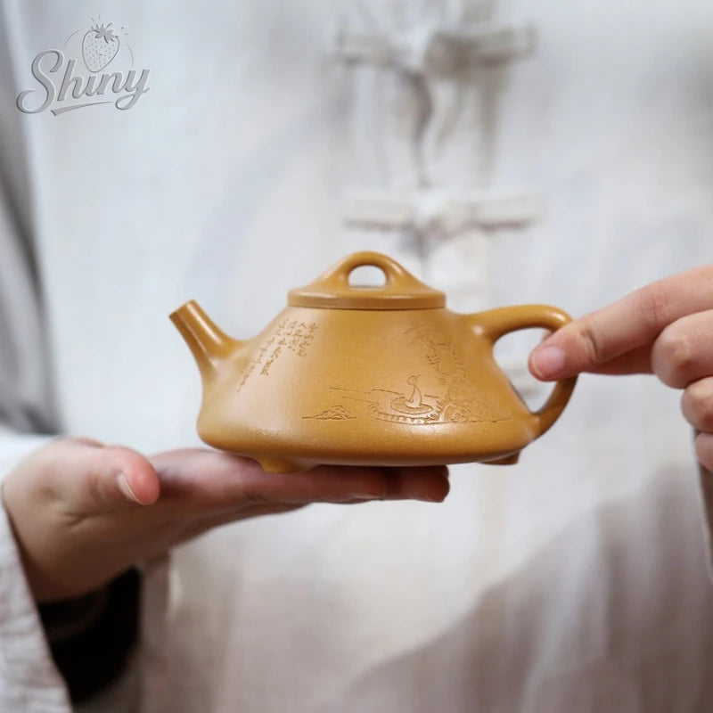 théière artisanale argile violette style shipiao kung fu - vue 6 sur 7
