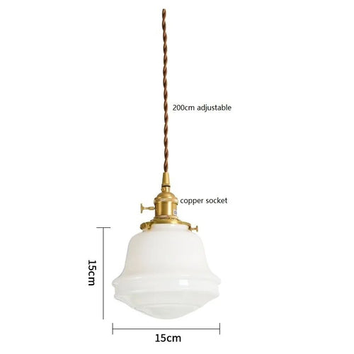 Suspension LED en verre blanc laiteux - vue 15 sur 30