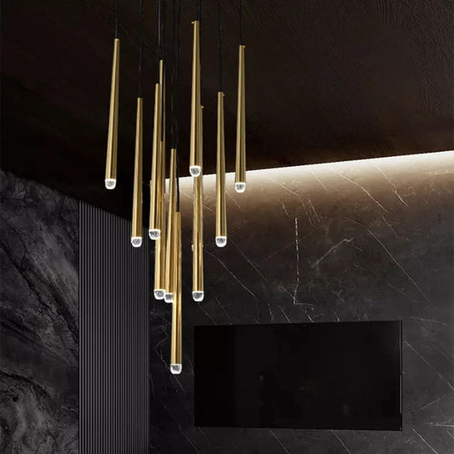 lustre en cristal design moderne pour éclairage intérieur élégant - vue 4 sur 17