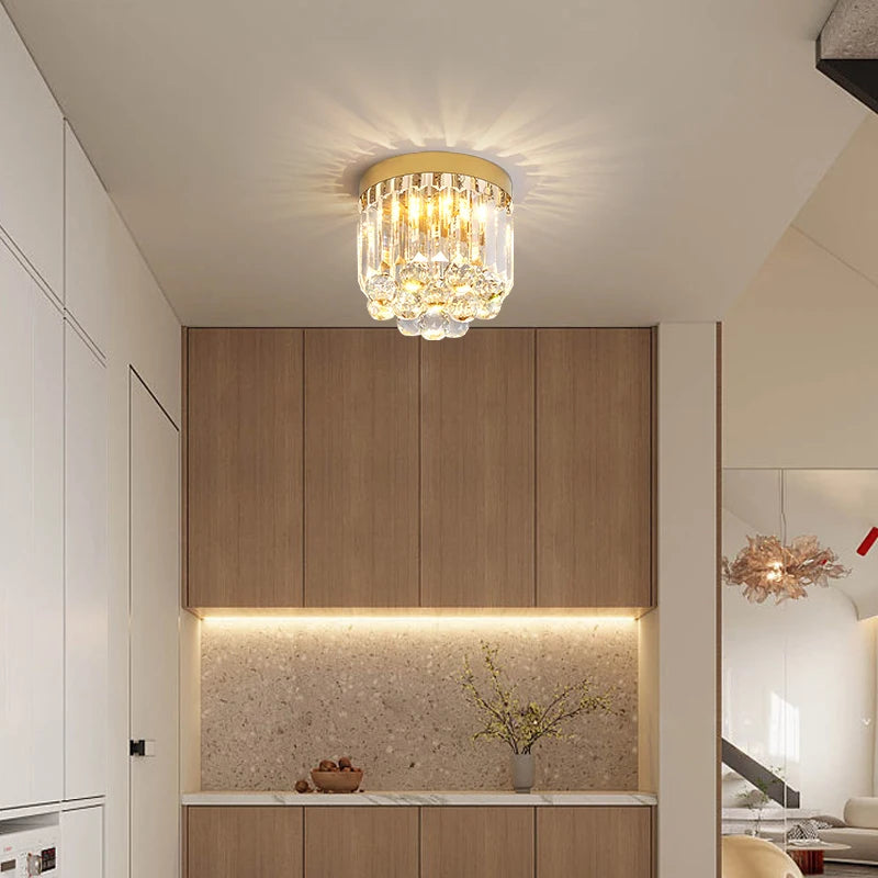 plafonnier en cristal style luxe pour éclairage créatif - vue 5 sur 7