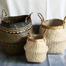 panier de rangement pliable en osier pour jouets et linge