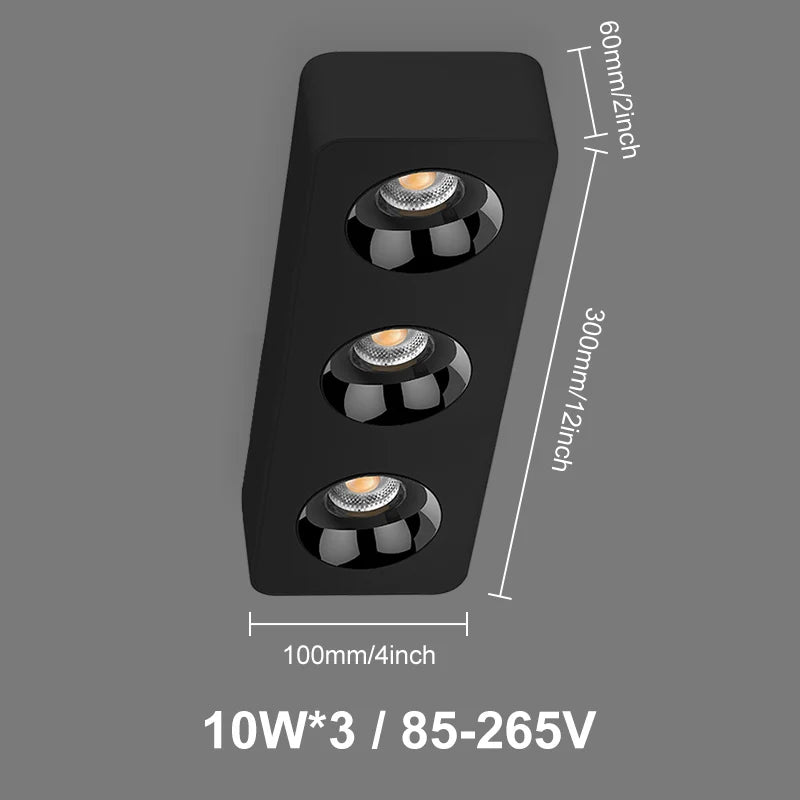 plafonnier industriel moderne avec leds style nordique minimaliste