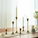 kit de bougeoirs décoratifs en laiton doré pour mariage et dîner