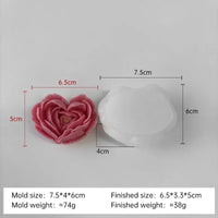 moule à fleurs d'amour en silicone pour bougies et savon DIY