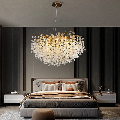 lustre en cristal moderne design pour intérieur élégant - vue 6 sur 10