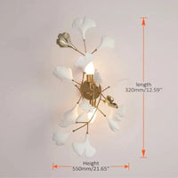 suspension luxe ginkgo design moderne pour éclairage élégant