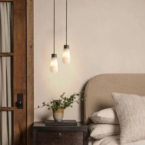 suspension créative en jade pour éclairage intérieur élégant - vue 4 sur 9