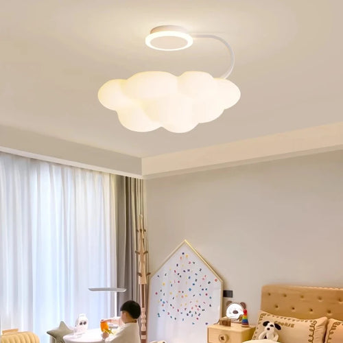 lustre romantique nuages pour chambre enfant décoration nordique - vue 3 sur 8