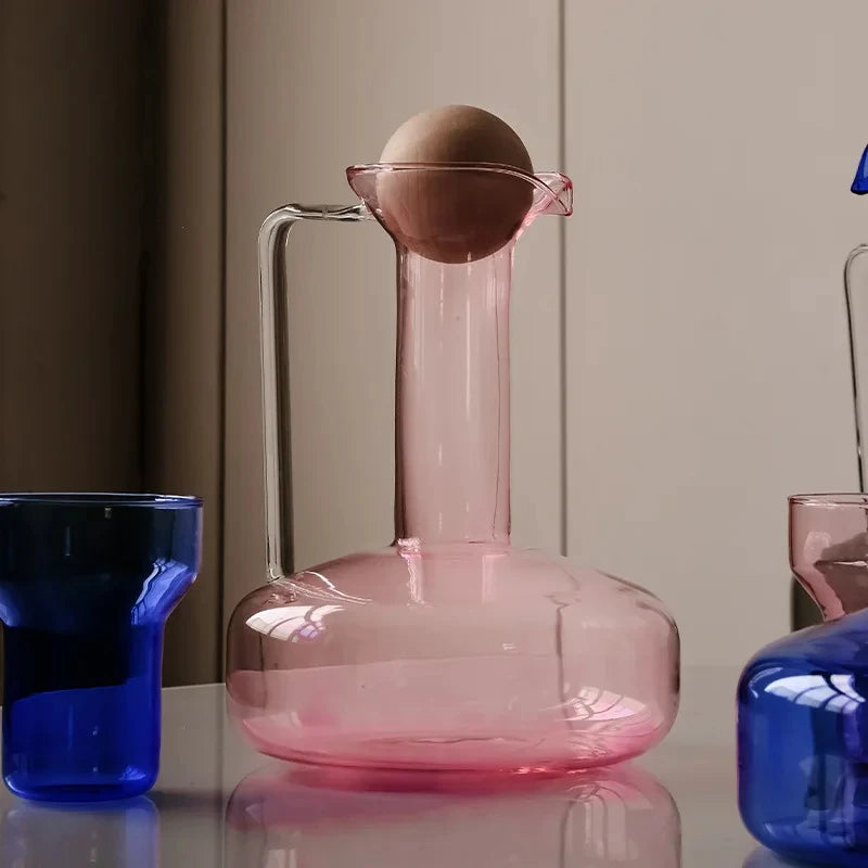 Bouilloire verre nordique 1500ml avec tasses maison - vue 6 sur 7