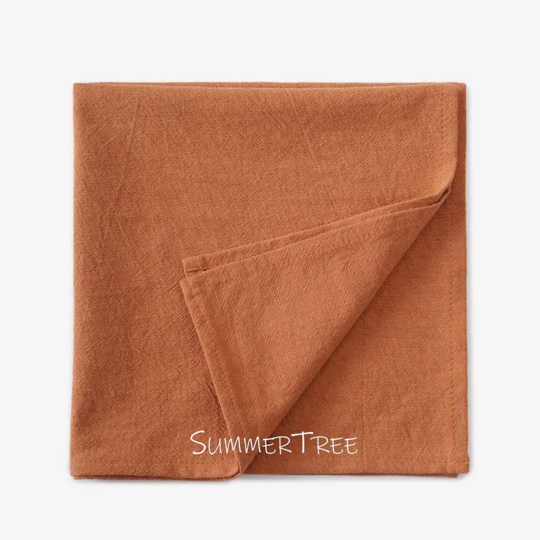 Serviette de table coton lavable style méditerranéen lot