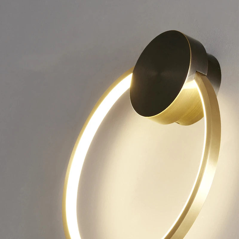 applique murale led en laiton style art déco pour intérieur moderne - vue 6 sur 23