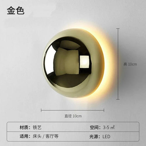 applique murale nordique moderne led pour décoration nocturne - vue 9 sur 11