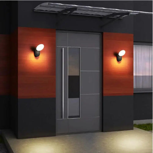 applique murale extérieure étanche avec éclairage led moderne - vue 6 sur 7