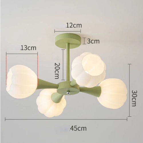 plafonnier led suspendu design nordique moderne luminaire décoratif d'intérieur - vue 12 sur 12
