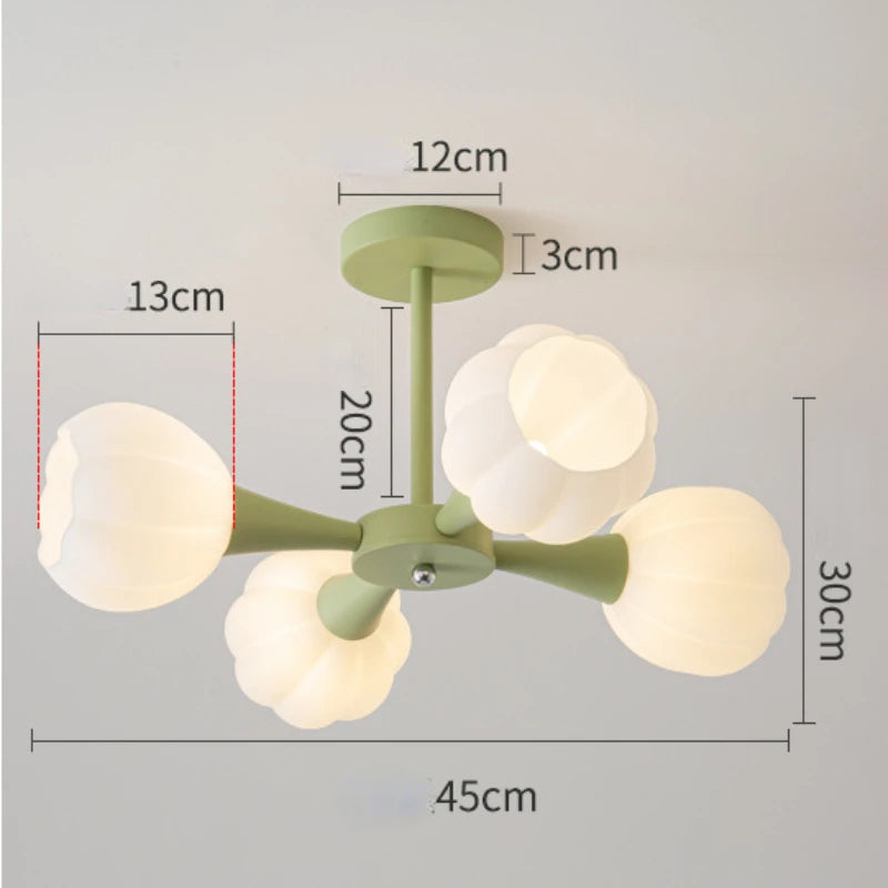 plafonnier led suspendu design nordique moderne luminaire décoratif d'intérieur - vue 12 sur 12