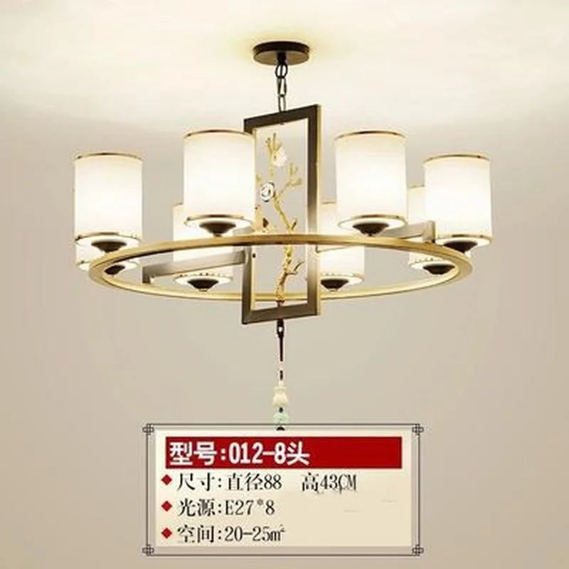 lustre rétro chinois pour un éclairage élégant et chaleureux