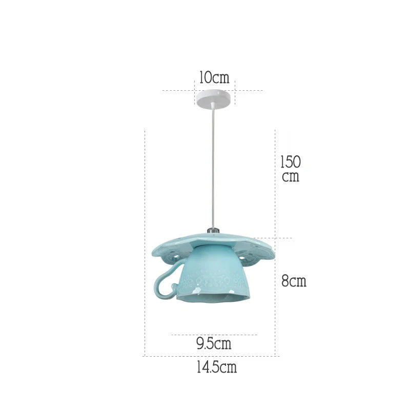 lampe suspension céramique moderne led - vue 28 sur 28