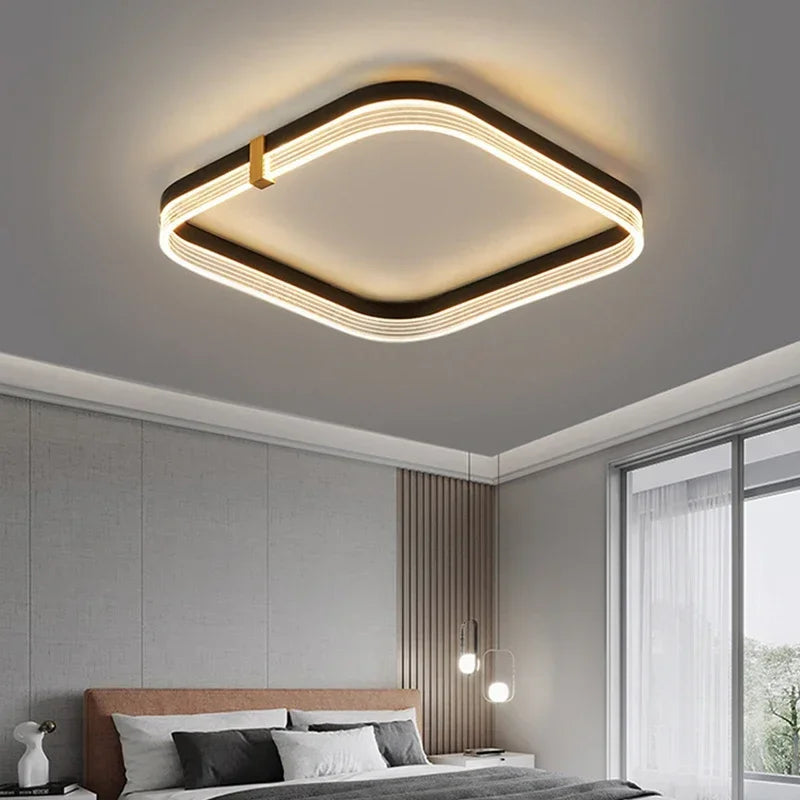 Plafonnier moderne à leds pour intérieur décoration maison - vue 2 sur 21