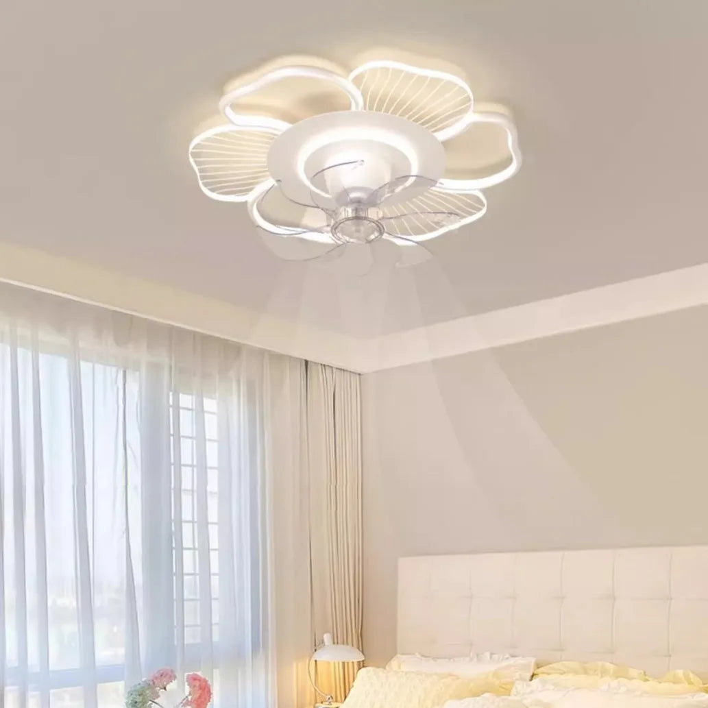 plafonnier moderne avec ventilateur rotatif 360 degrés pour un éclairage tendance - vue 2 sur 6