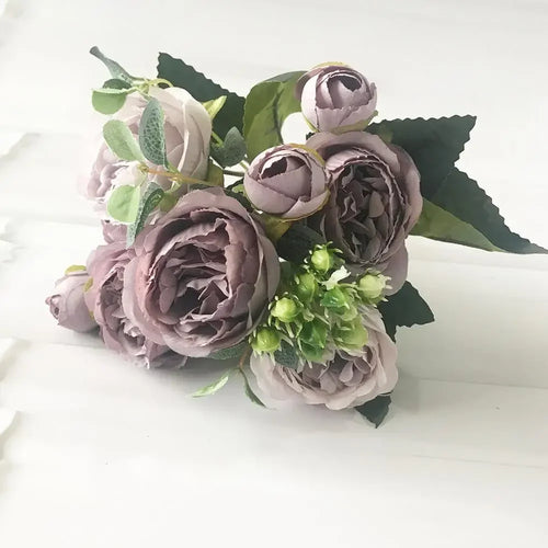 petit bouquet de fleurs artificielles pour décoration printanière et mariage - vue 20 sur 37