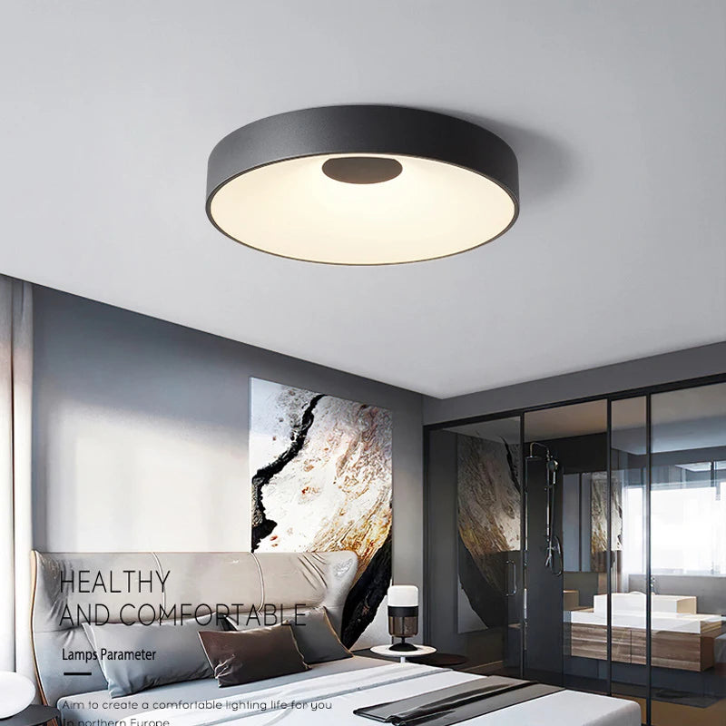 plafonnier led moderne minimaliste rond pour intérieur - vue 6 sur 10