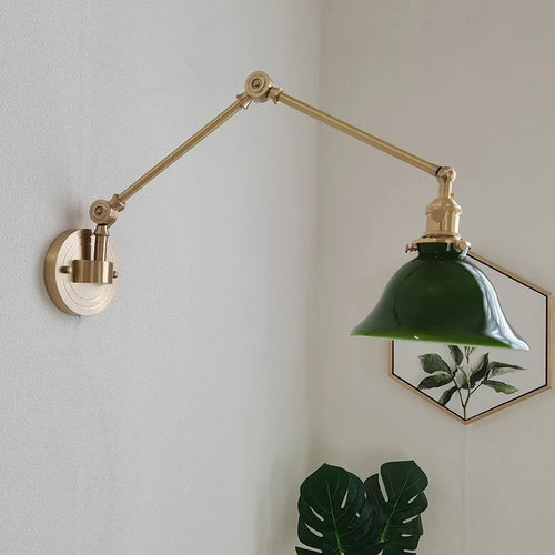 applique murale iwhd en cuivre rotative avec bras long pivotant - vue 7 sur 23